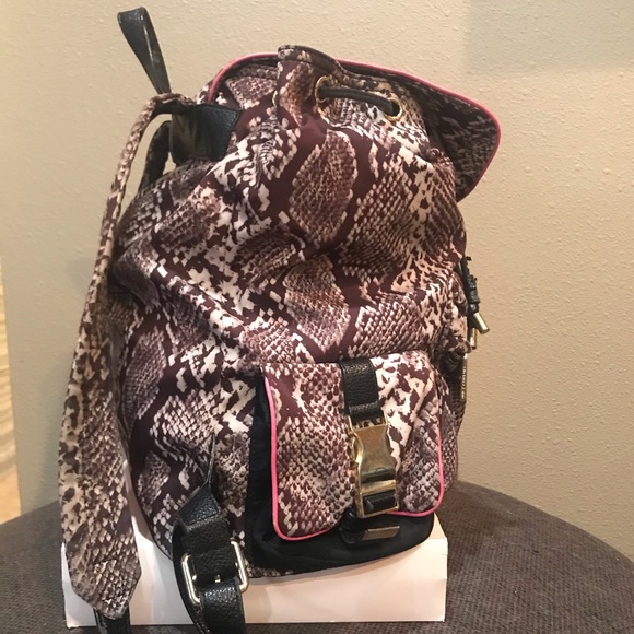 FOR Melody Juicy Couture backpack snake print USED - Picture 3 of 14